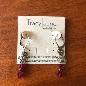 Brand new never worn handcrafted Swarovski crystal earrings
